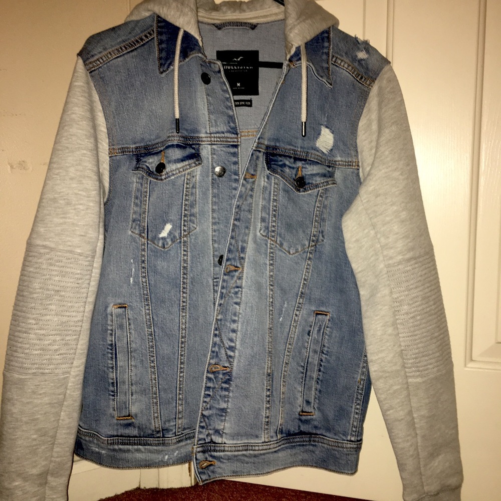 Holister Button-Up Denim Hoodie (Brand New)